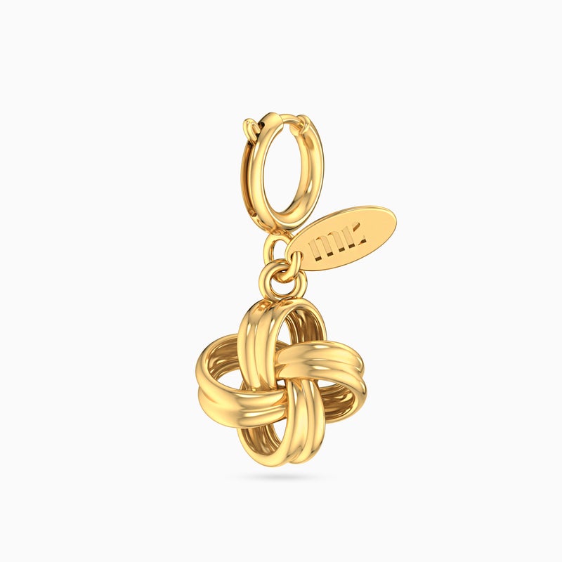 Miss L' by L'azurde Clover Knot Charm In 14K Gold - Image 2